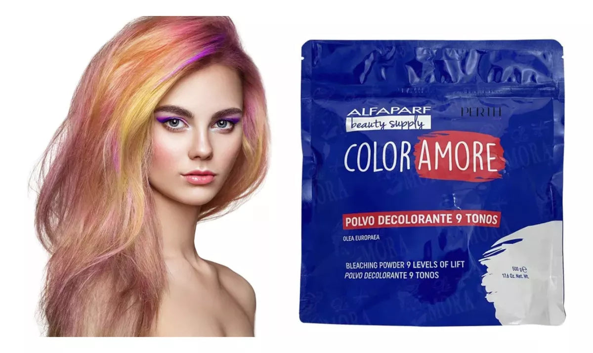 Polvo Decolorante Alfaparf 9 Tonos Color Amore 500grs
