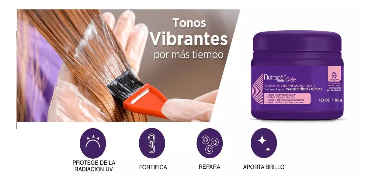 Nutrapel Tratamiento Para Cabello Teñido 360g