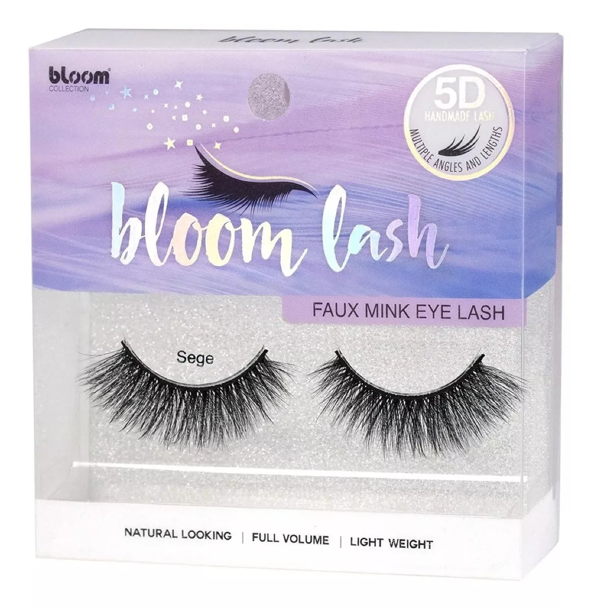 Pestaña Postiza Bloom Lash 5d De Tira Hecha A Mano Natural