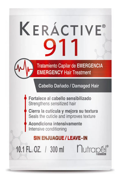 Keractive 911 Tratamiento Capilar de Emegencia sin Enjuague Nutrapel