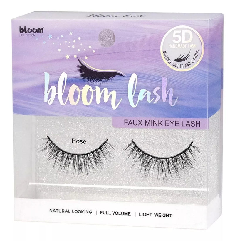 Pestaña Postiza Bloom Lash 5d De Tira Hecha A Mano Natural