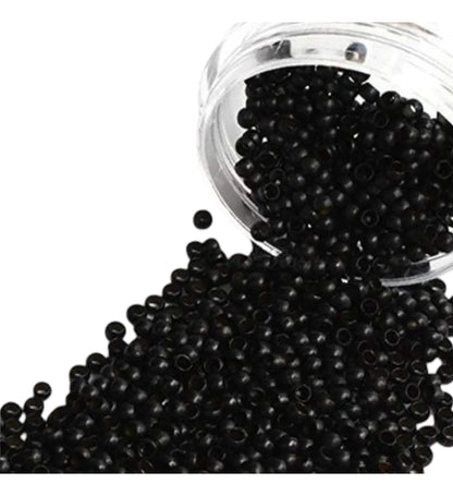 Nano Ring Para Extensiones De Cabello 500 Pzas. Color Negro