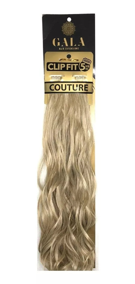 Extension De Cabello Clip Fit 5 100%fibra Gala Ond 20-22 Pulgadas