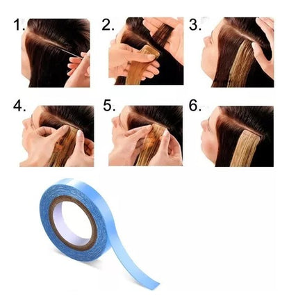 Cinta Adhesiva Para Extensiones De Cabello Doble Cara