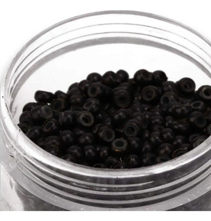 Nano Ring Para Extensiones De Cabello 500 Pzas. Color Negro