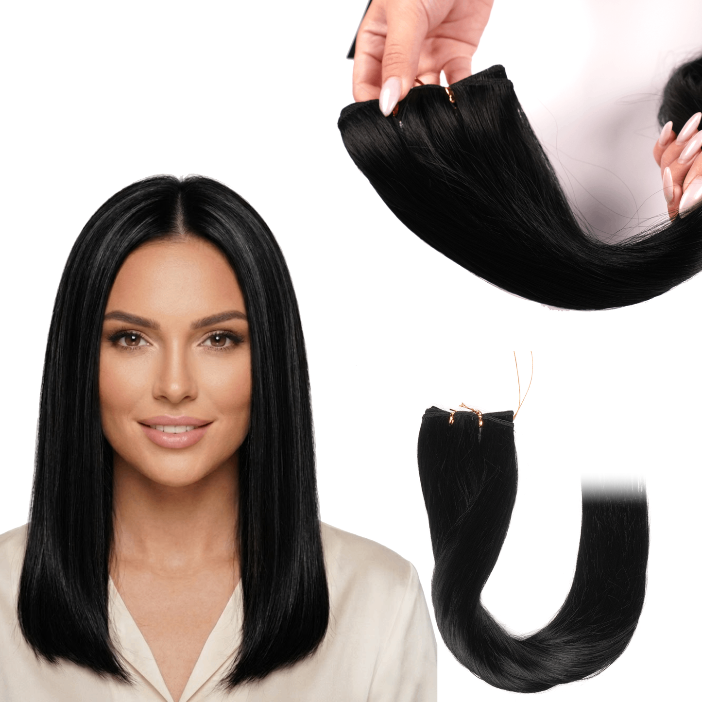 Extensiones Gala Silky Cabello Lacia 100% Fibra Natural de 22 Pulgadas