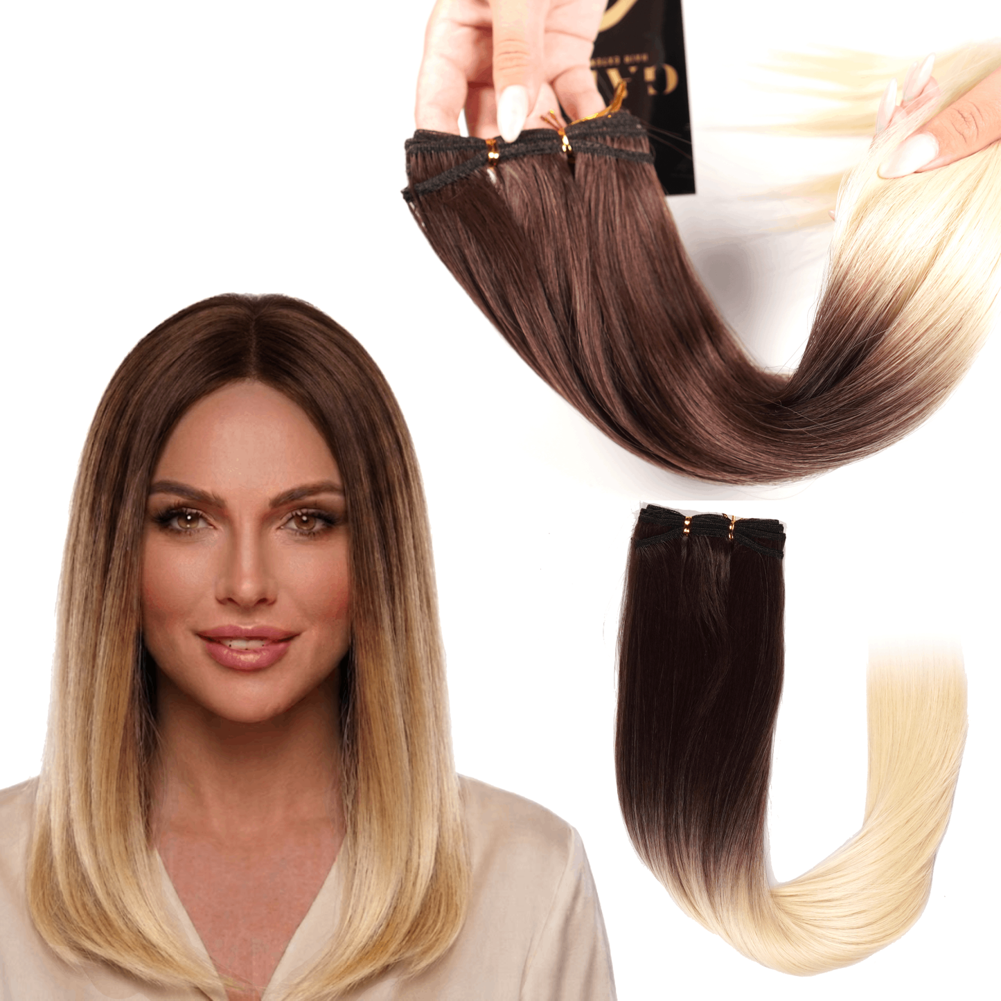 Extensiones Gala Silky Cabello Lacia 100% Fibra Natural de 22 Pulgadas