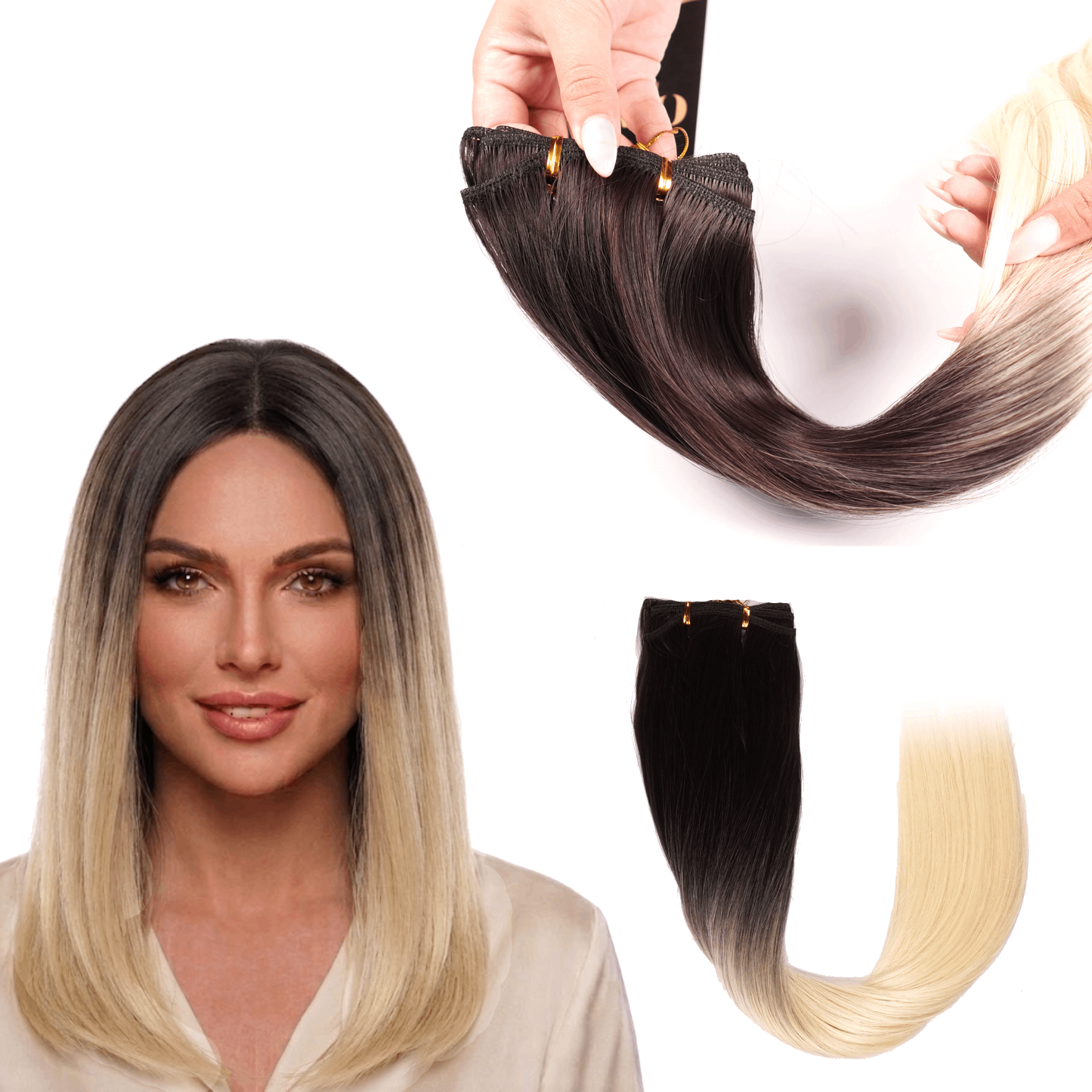 Extensiones Gala Silky Cabello Lacia 100% Fibra Natural de 22 Pulgadas