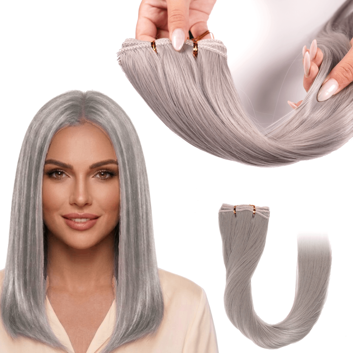 Extensiones Gala Silky Cabello Lacia 100% Fibra Natural de 22 Pulgadas