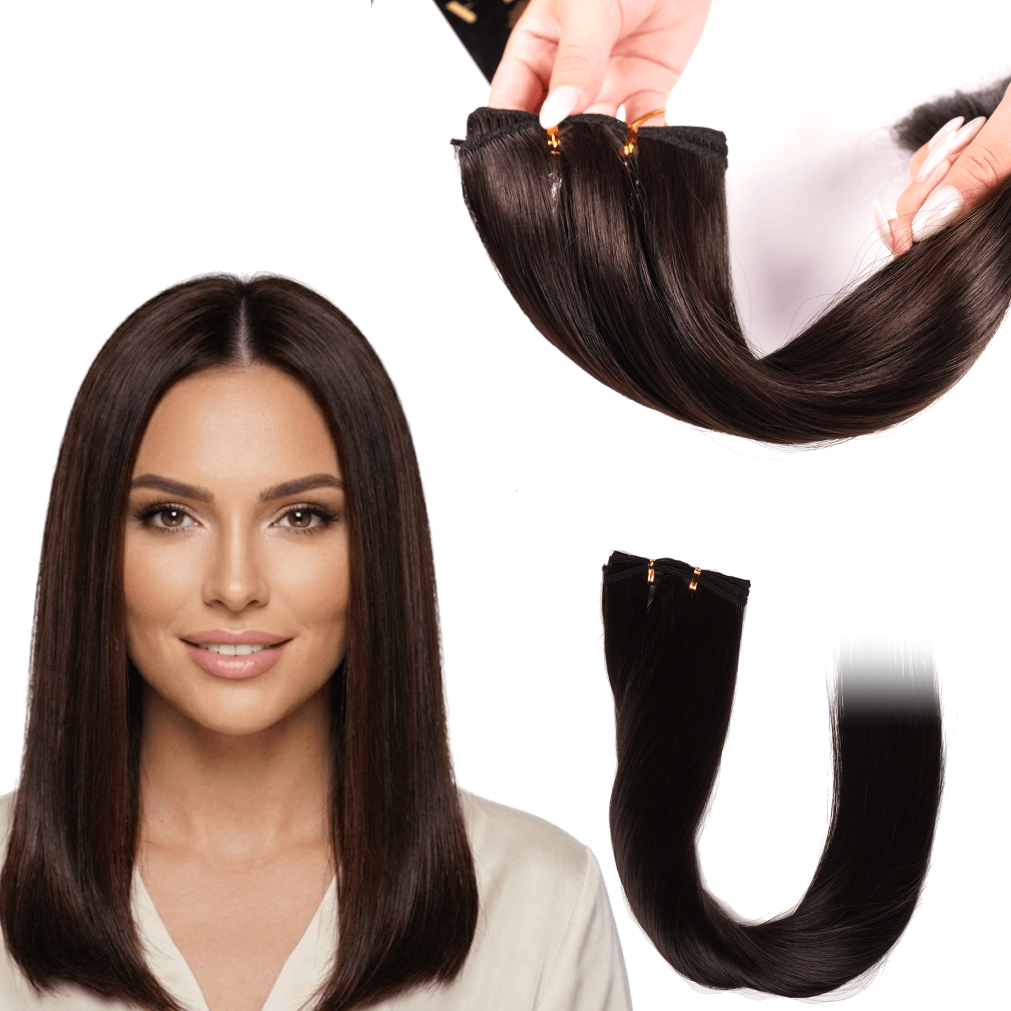 Extensiones Gala Silky Cabello Lacia 100% Fibra Natural de 22 Pulgadas
