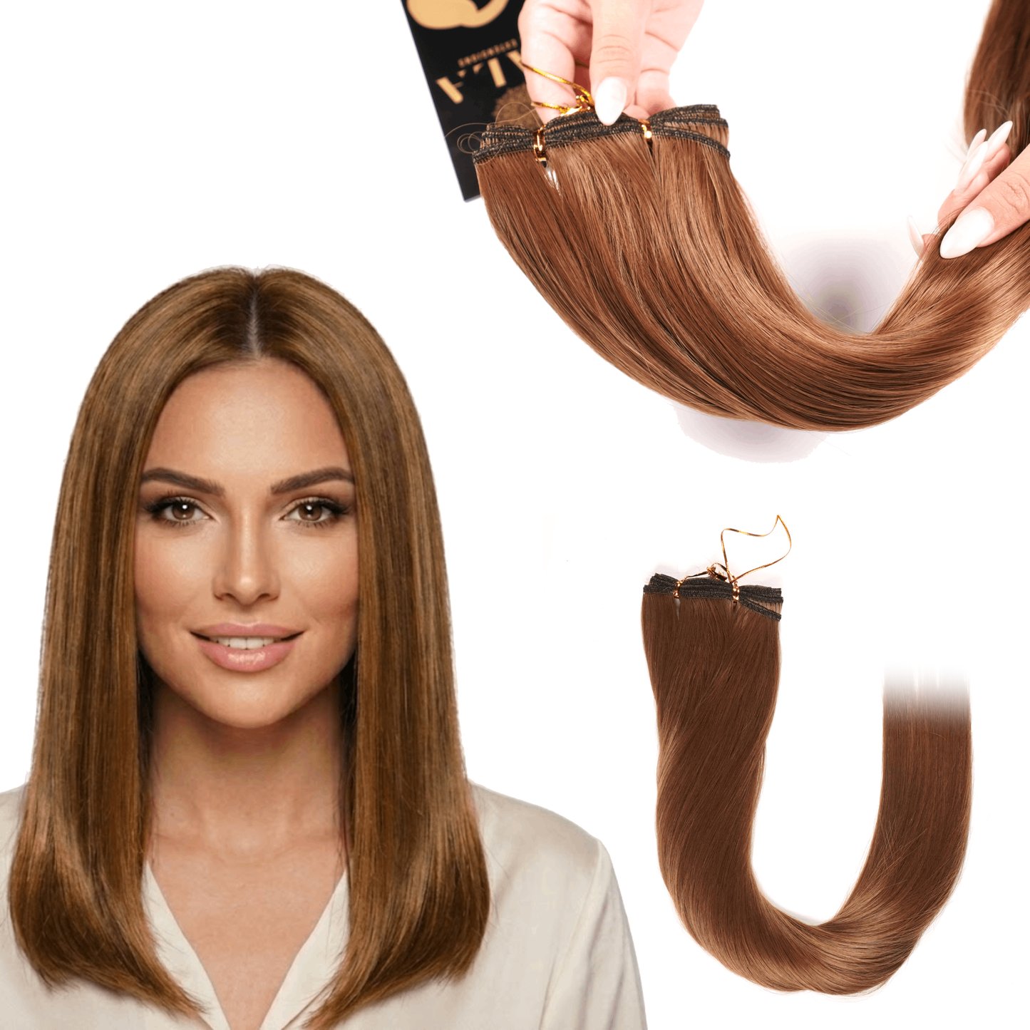 Extensiones Gala Silky Cabello Lacia 100% Fibra Natural de 22 Pulgadas