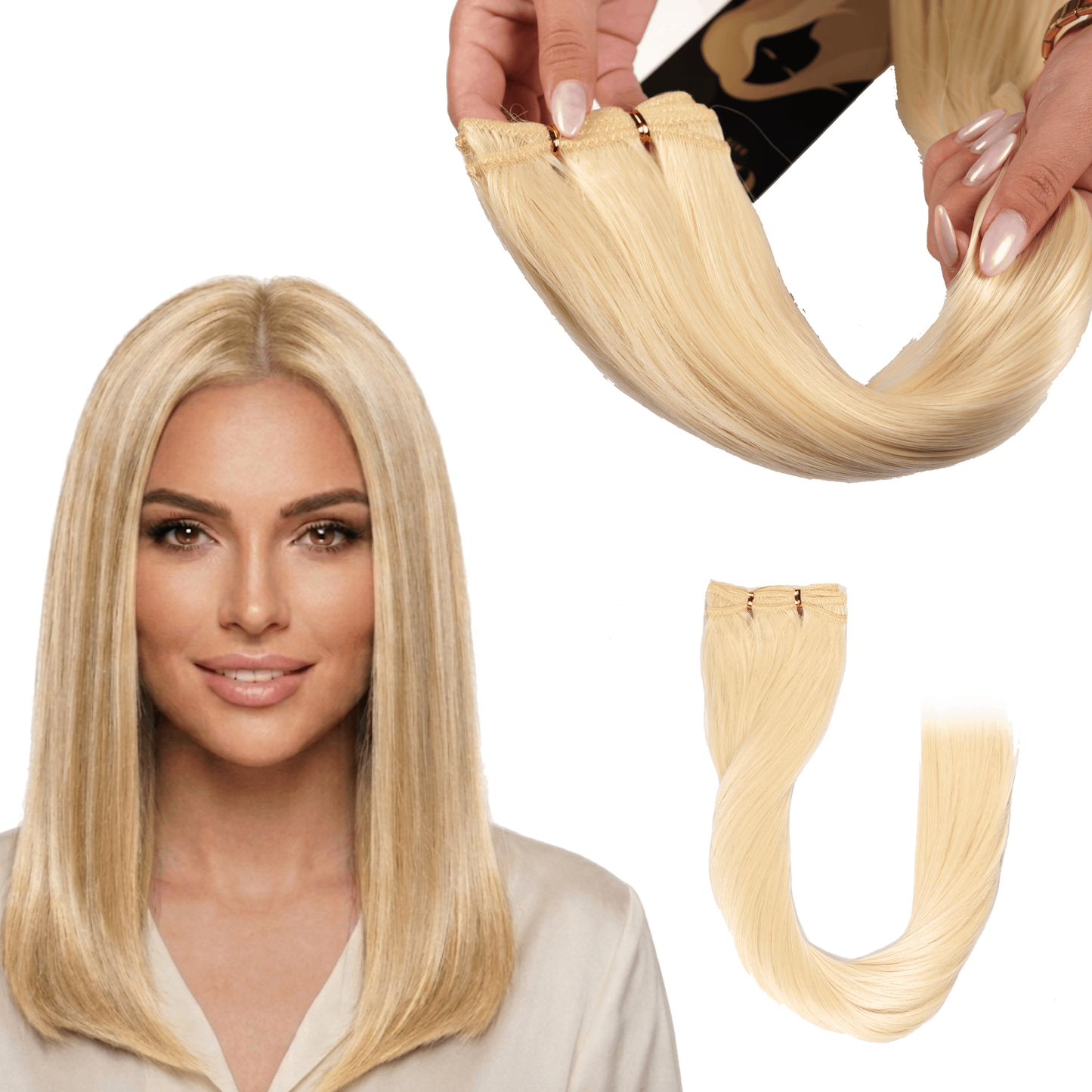 Extensiones Gala Silky Cabello Lacia 100% Fibra Natural de 22 Pulgadas